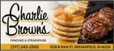 Charlie Browns Pancake & Steak House Sponsorship Banner